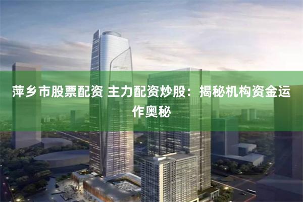 萍乡市股票配资 主力配资炒股:揭秘机构资金运作奥秘