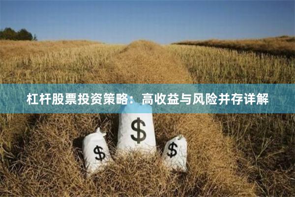 杠杆股票投资策略：高收益与风险并存详解